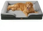 Hundebett orthop&auml;disches Hundesofa L 134 x B 106 x H 20 cm Tannengr&uuml;n