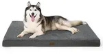 Hundebett orthop&auml;disches waschbar L 135 x B 91 x H 10 cm Dunkelgrau