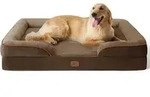 Hundebett orthop&auml;disches ergonomisches L 122 x B 89 x H 20 cm Braun