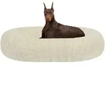 Hundebett orthop&auml;disches rund waschbar L 120 x B 120 x H 20 cm Beige