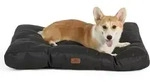 Hundekissen 76x50cm 10cm gepolstert tiefschwarz L 76 x B 50 x H 10 cm