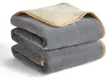 Hundedecke wasserdicht waschbar Sherpa Fleece XL (127x152cm) Grau