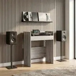 vidaXL DJ Tisch Sonoma-Grau 62 x 45 x 102 cm Holzwerkstoff