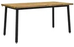 vidaXL Quadratischer Esstisch 160 x 70 x 75 cm Massivholz Akazie Wei&szlig;