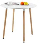 H.J WeDoo MDF Runder Esstisch Buchenholz Esszimmer Tisch K&uuml;chentisch...