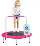 VEVOR Kindertrampolin Outdoor-Trampolin 91,44 cm faltbares Trampolin mit Griff,
