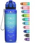 Trinkflasche 500ml 1L Kinder Auslaufsicher 32oz-dbluelblue 1000 ml
