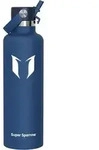Trinkflasche Edelstahl Thermosflasche Strohhalm 1000 ml C- Blaubeere