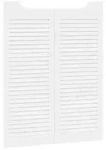 vidaXL Schwingt&uuml;ren 2 pcs Wei&szlig; Massives Kiefernholz
