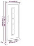 vidaXL Vordert&uuml;r Anthrazit 98 x 208 cm PVC