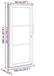 vidaXL Vordert&uuml;r Wei&szlig; 108 x 208 cm PVC