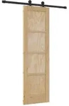 vidaXL Schiebet&uuml;r ORKDAL Natur 61 x 198,5 cm Massives Kiefernholz