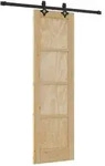 vidaXL Schiebet&uuml;r ORKDAL Natur 61 x 198,5 cm Massives Kiefernholz
