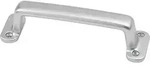 Handgriff A.30mm L.160mm B.42mm Alu-Guss silberf.elox.L&ouml;cher 4,D.3,7mm HERMETA