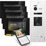 HD Video T&uuml;rsprechanlage mit Fingerprint RFID und Smartphone App f&uuml;r 1