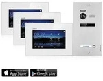 Video T&uuml;rsprechanlage mit Smartphone App f&uuml;r 1 Familienhaus, 3x Monitore,...