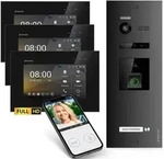 HD Video T&uuml;rsprechanlage mit Fingerprint RFID und Smartphone App f&uuml;r 1