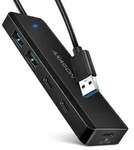 AXAGON HUE-C2A 2x USB3.2 Gen 1+ USB-C 5Gbps Travel hub power IN mit 19cm Type-A