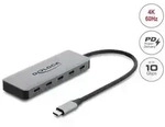 Delock 2 Port USB 10 Gbps Hub und 2 Port USB-C&trade; 4K mit PD 3.0 100 Watt