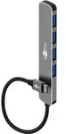 Goobay 74157 USB-C Adapter Multiport Slim USB-C Hub auf 4x USB-A, 4 Ports, 5Gbit/s,