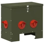 vidaXL H&uuml;hnerf&uuml;tterer 2 pcs Olive Gr&uuml;n 40,5 x 25 x 38 cm