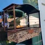 Vogelfutterspender f&uuml;r Fenster, Metall, mit Saugn&auml;pfen, wetterfest