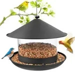 Vogelfutterspender Metall wetterfest mit Entw&auml;sserungssystem WNQ-003