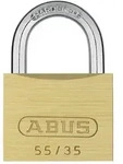 Abus Vorhangschloss Vorh&auml;ngeschloss aus Messing 55/35, Breite 33 mm