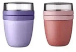 Mepal | Lunchpot Ellipse Mixed Mini | Vivid Lilac & Vivid Mauve | perfekt f&uuml;r