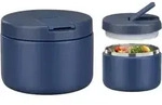 Thermobeh&auml;lter Edelstahl auslaufsicher Weithals Kinder 350ml Blau 350