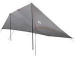 vidaXL Fahrzeugmarkise mit Dach Grau und Orange 518 x 580 x 215 cm