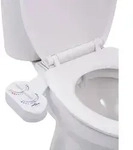 vidaXL Bidet-Aufsatz f&uuml;r Toilettensitz Hei&szlig;es Kaltes Wasser Einzeld&uuml;se