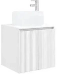 vidaXL Wandmontierte Waschtisch Wei&szlig; 49,5 x 44,5 x 66 cm Holzwerkstoff