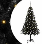 vidaXL Weihnachtsbaum Schwarz 150 cm PVC