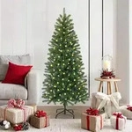 vidaXL K&uuml;nstlicher Weihnachtsbaum Gr&uuml;n 150 cm PE und PVC