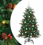 vidaXL K&uuml;nstlicher Weihnachtsbaum mit 150 LEDs mit St&auml;nder Gr&uuml;n 150 cm
