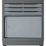 Schubladenschrank V6000-030XL H953xB500xT861mm RAL 9005/RAL 7005 3 Schubl.VIGOR