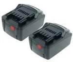 EXTENSILO 2x Akku kompatibel mit Rokamat WDVS Werkzeug (5000 mAh, Li-Ion, 18 V)