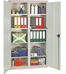 Werkzeug-/Beistellschrank H1800xB1000xT500mm 8Bd.lichtgrau/enzianblau STUMPF