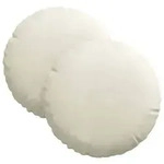 vidaXL Sitzkissen 2 pcs Creme &Oslash;30 x 13 cm Samt