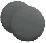 vidaXL Sitzkissen 2 pcs Dunkelgrau &Oslash;60 x 21 cm Stoff