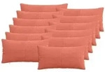 vidaXL Kissenbezug 12 pcs ALMELO Rot-Orange 40 x 80 cm Cord