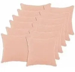 vidaXL Kissenbezug 12 pcs HEERLEN Rosa 40 x 40 cm Boucl&eacute;
