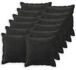 vidaXL Kissenbezug 12 pcs HOUTEN Schwarz 50 x 50 cm Samt