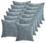 vidaXL Kissenbezug 12 pcs HEERLEN Himmelblau 40 x 40 cm Chenille-Stoff