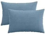 vidaXL Kissenbezug 2 pcs HEERLEN Blau 50 x 75 cm Cord