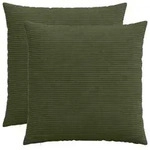 vidaXL Kissenbezug 2 pcs HEERLEN Gr&uuml;n 60 x 60 cm Cord