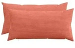 vidaXL Kissenbezug 2 pcs HEERLEN Rot-Orange 40 x 70 cm Cord