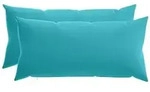 vidaXL Kissenbezug 2 pcs HEERLEN T&uuml;rkis 40 x 80 cm Polyester