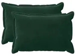 vidaXL Kissenbezug 2 pcs HOUTEN Dunkelgr&uuml;n 50 x 75 cm Samt